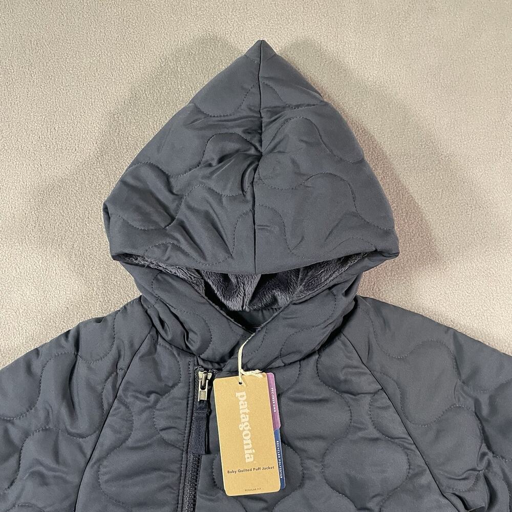 Patagonia Baby Quilted Puff Jacket Navy 3-6 Months - Picture 3 of 9